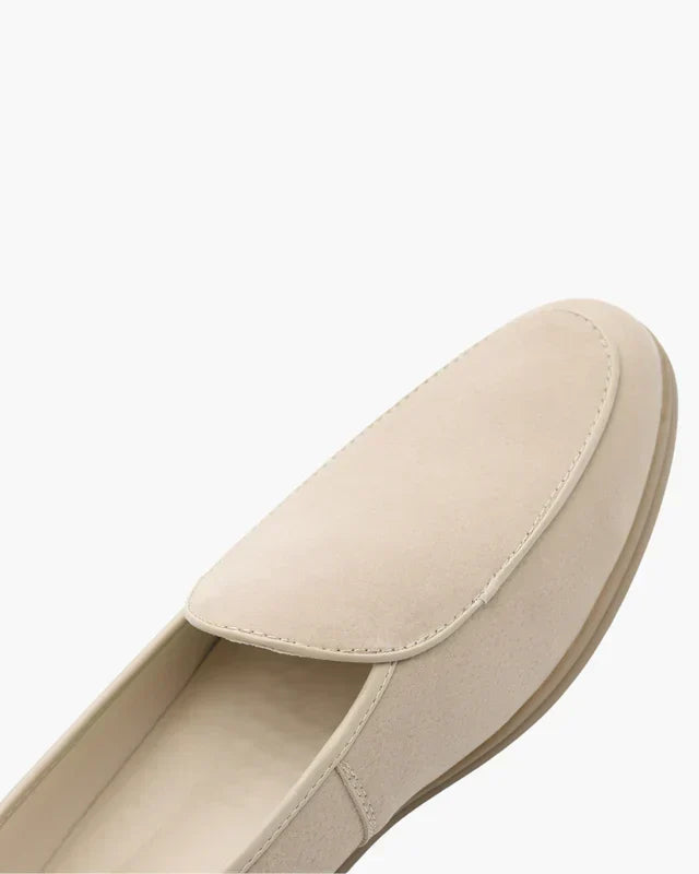Stirling Suede Loafers – Beige | Asterley Court