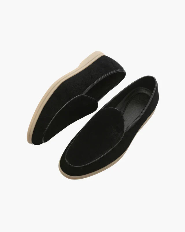 Stirling Suede Loafers – Black | Asterley Court
