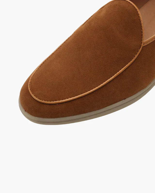 Stirling Suede Loafers – Brown | Asterley Court