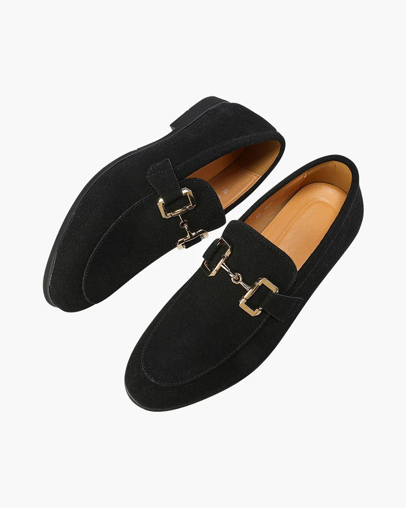 Suede Bit Loafers – Black | Asterley Court