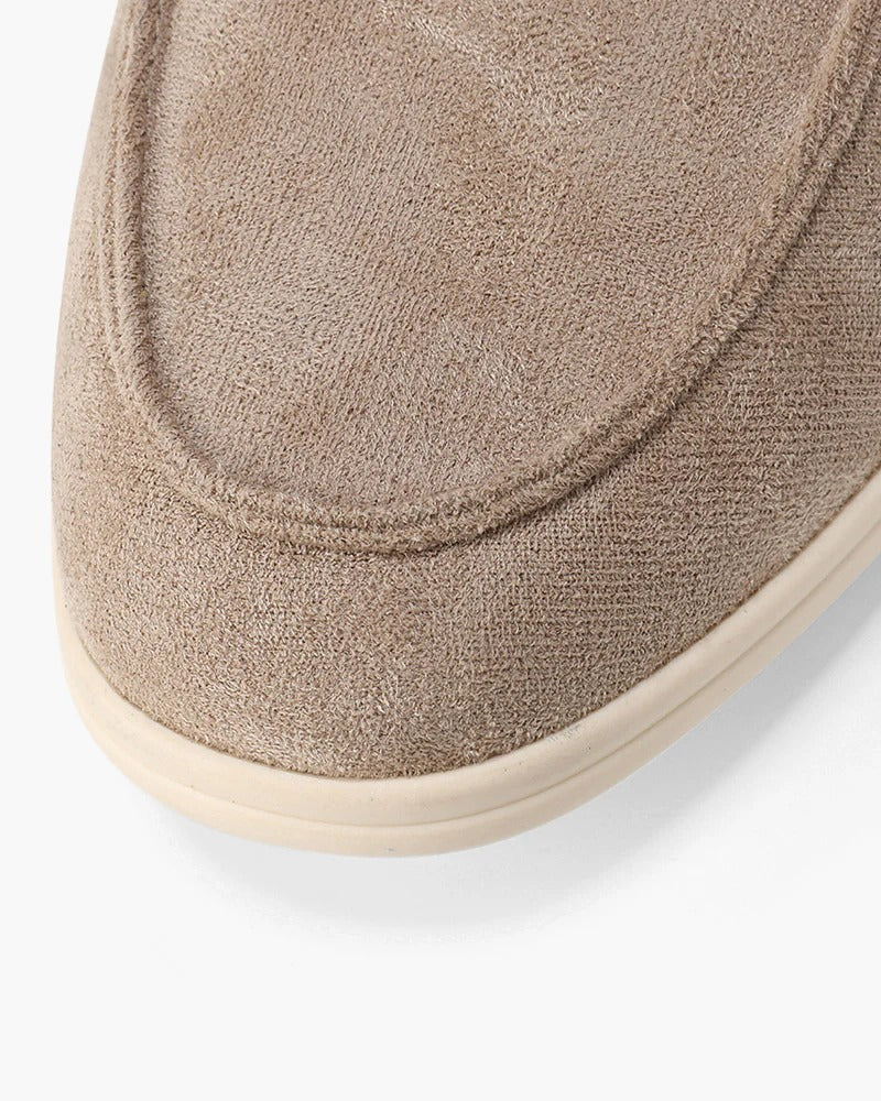 Suede Comfort Loafers – Taupe | Asterley Court