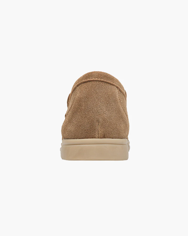 Suede Luxe Slip-Ons – Caramel | Asterley Court