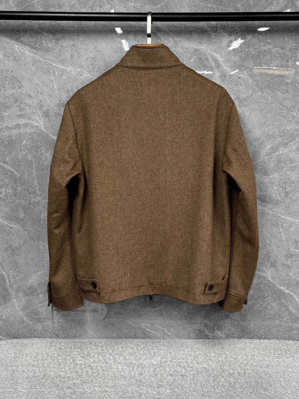 Tailored Wool Zip Jacket