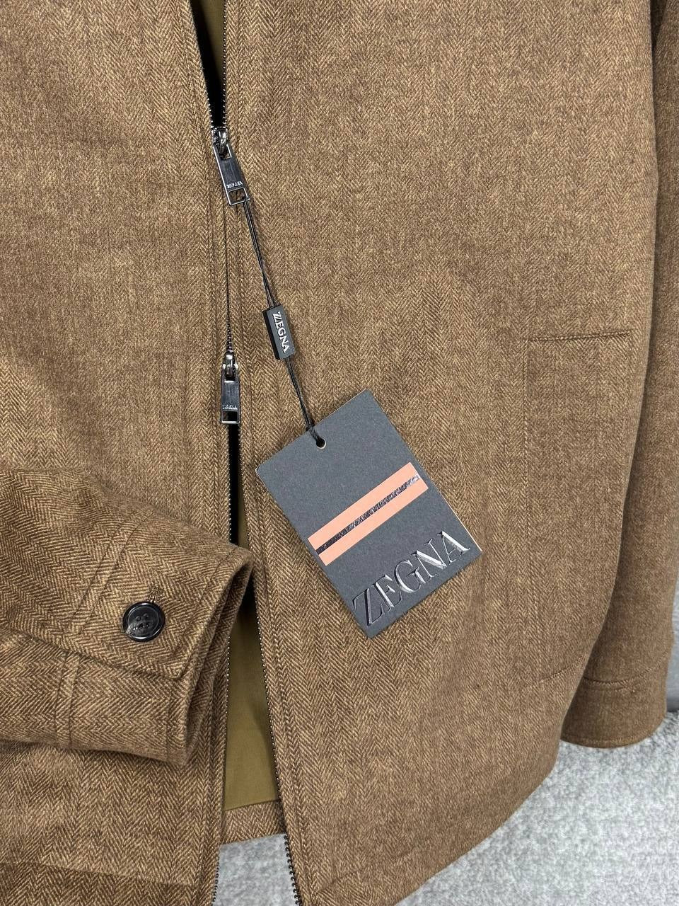 Tailored Wool Zip Jacket