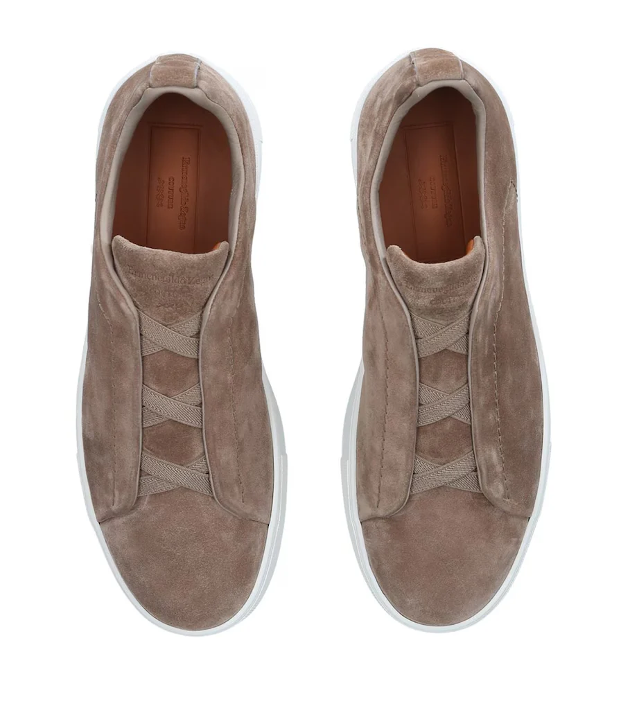 Triple Stitch Suede Sneakers | Asterley Court