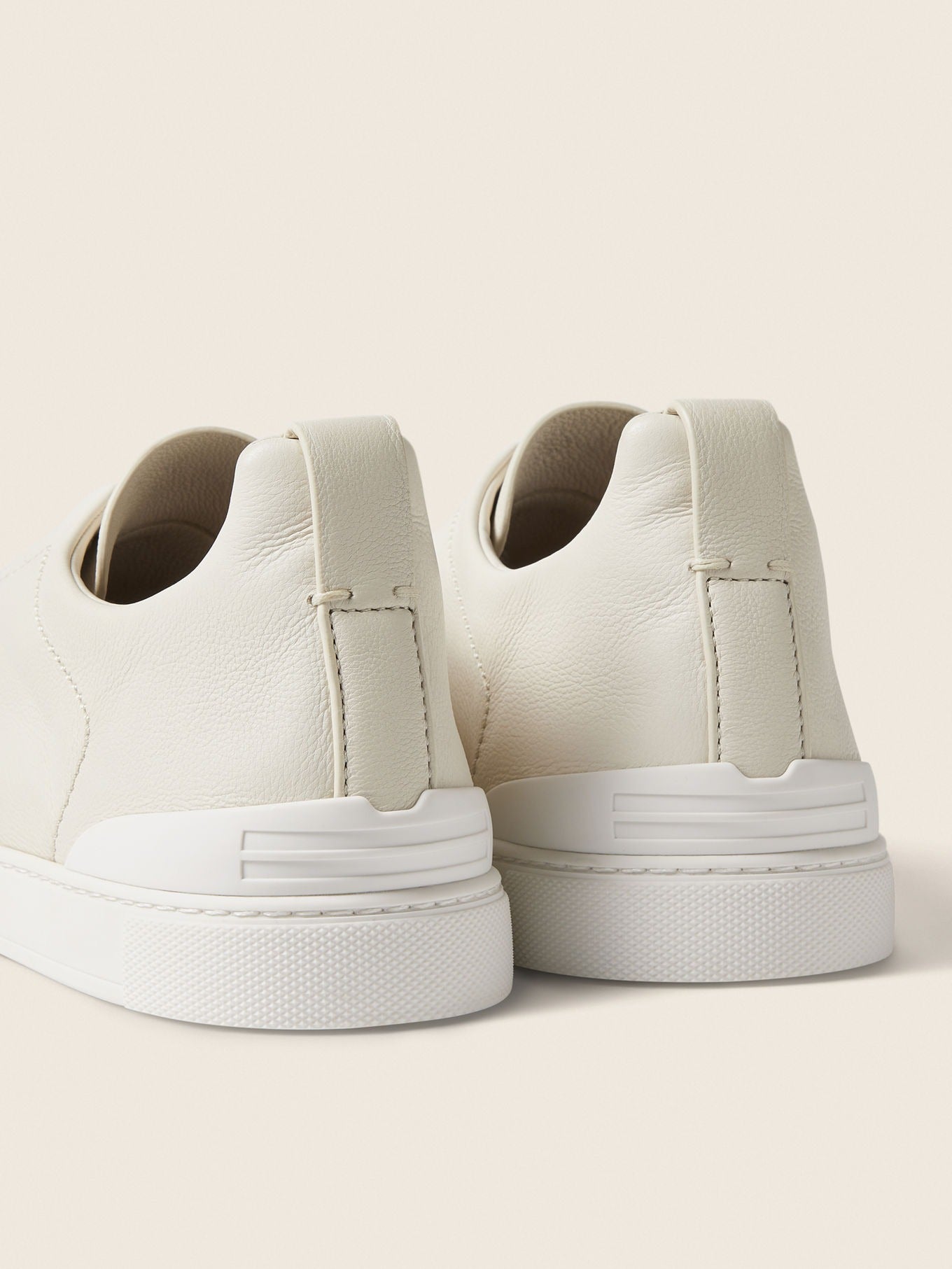 Triple Stitch SECONDSKIN Slip-On Sneakers – White | Asterley Court