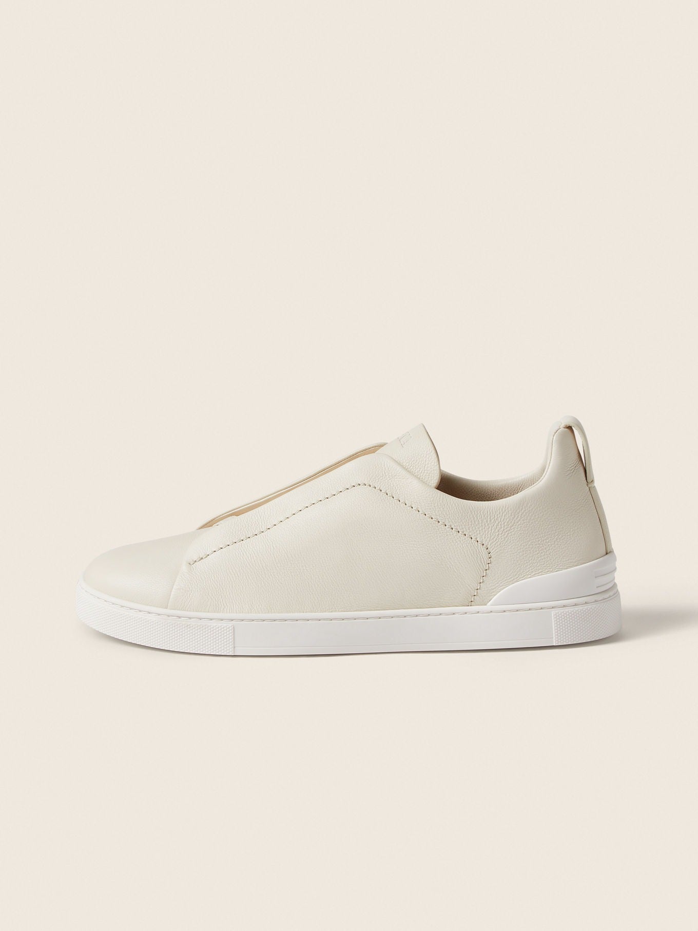 Triple Stitch SECONDSKIN Slip-On Sneakers – White | Asterley Court