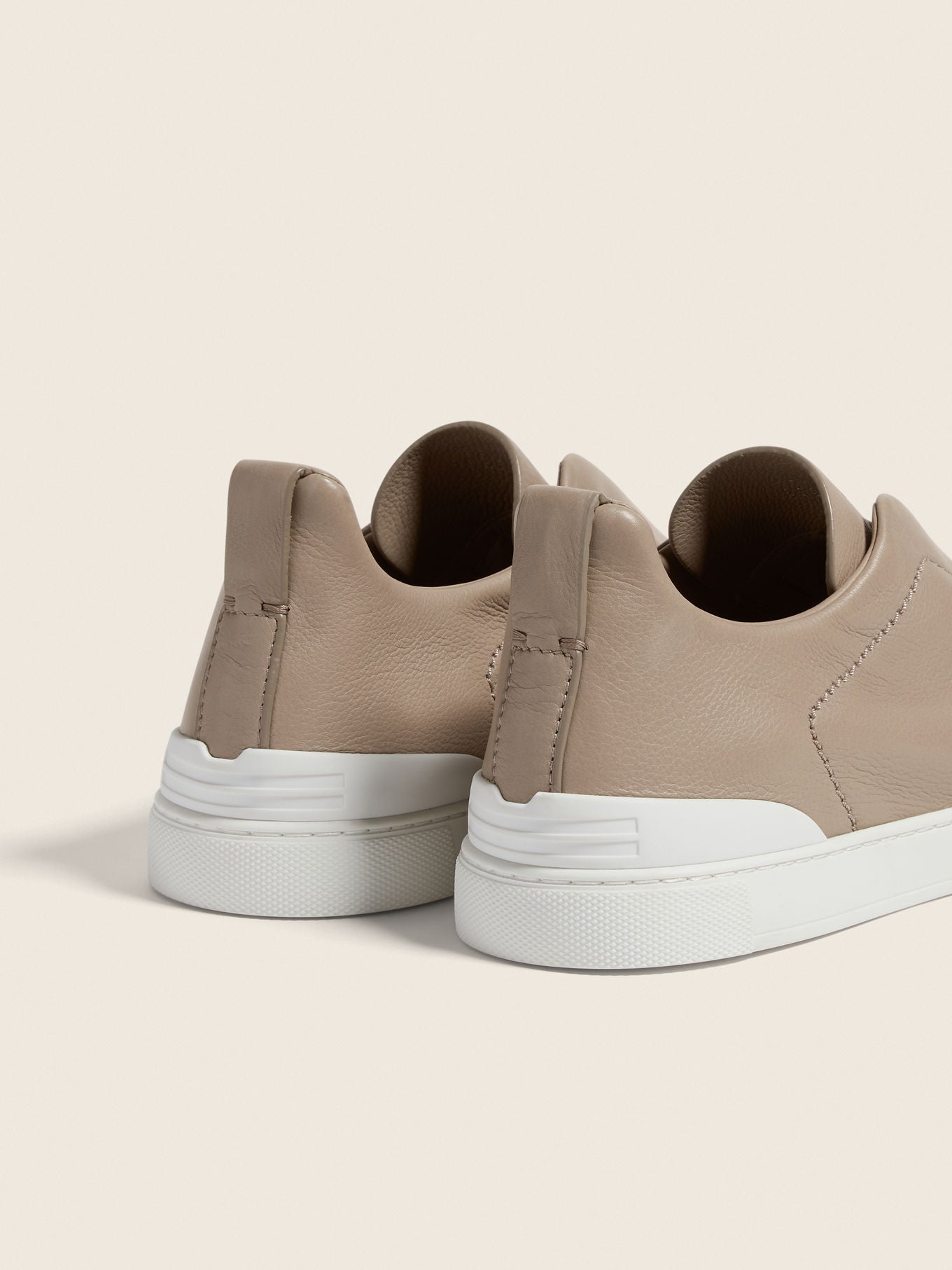 Triple Stitch SECONDSKIN Slip-On Sneakers – Light Taupe | Asterley Court