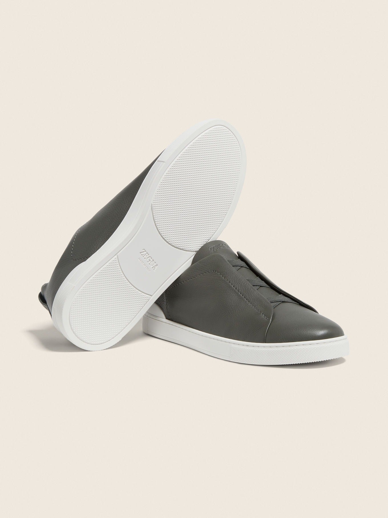 Triple Stitch SECONDSKIN Slip-On Sneakers – Olive Green | Asterley Court