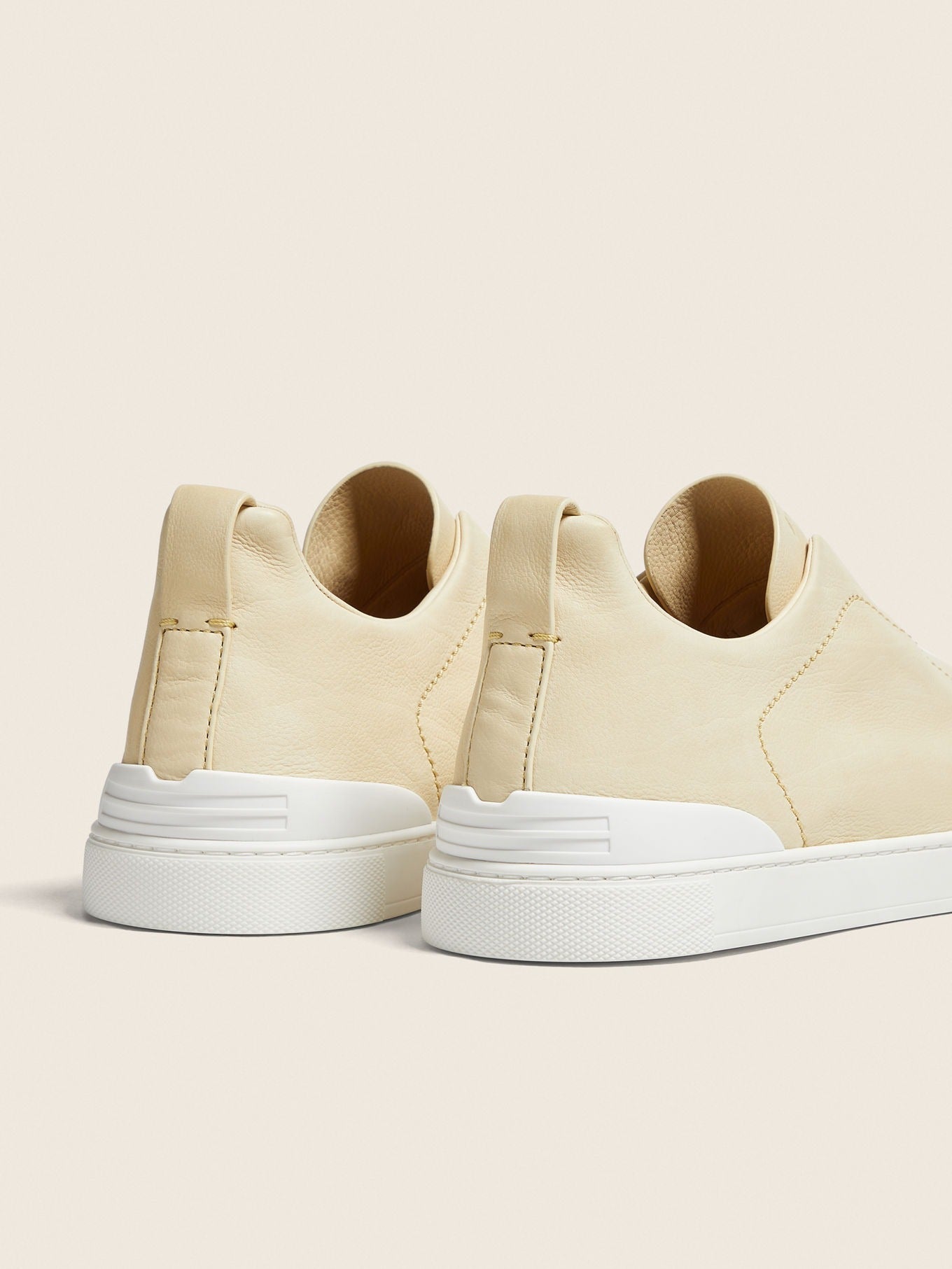 Triple Stitch SECONDSKIN Slip-On Sneakers – Pastel Yellow | Asterley Court