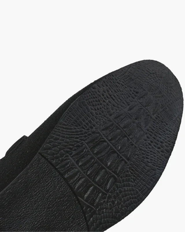 Suede Bit Loafers – Black | Asterley Court