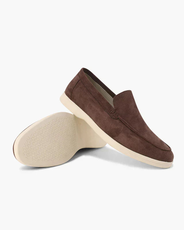 Suede Comfort Loafers – Chocolate | Asterley Court