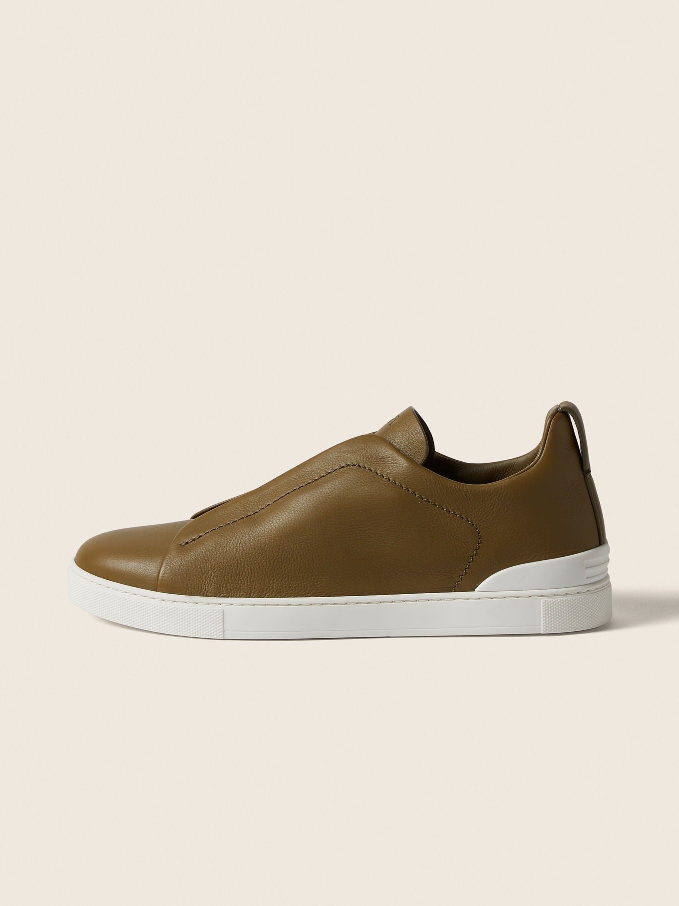 Triple Stitch SECONDSKIN Slip-On Sneakers – Military Green | Asterley Court