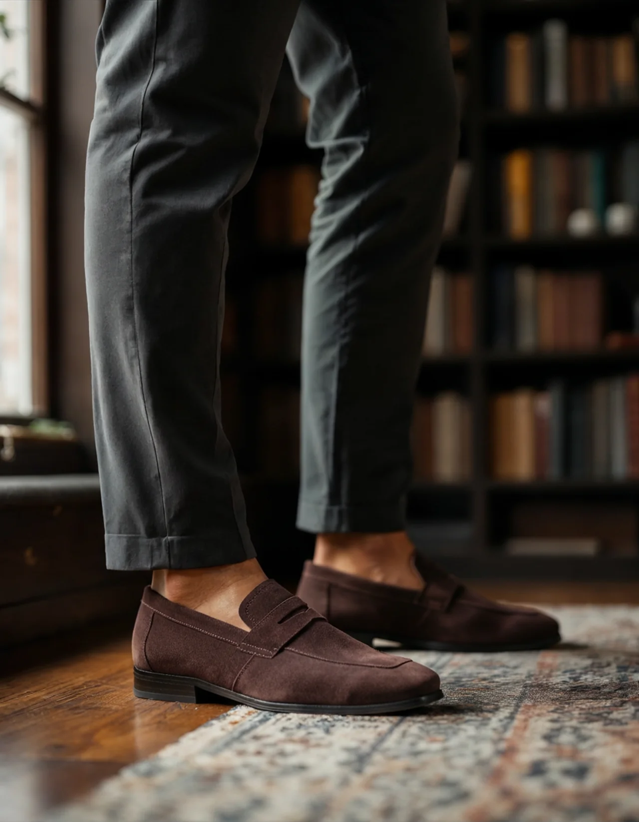 Suede Classic Loafers – Brown | Asterley Court