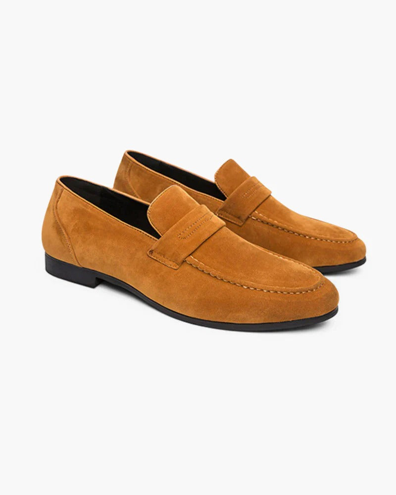 Suede Classic Loafers – Caramel | Asterley Court