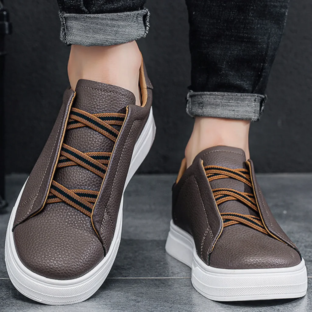 Ridgeway Leather Slip-On Sneakers - Brown