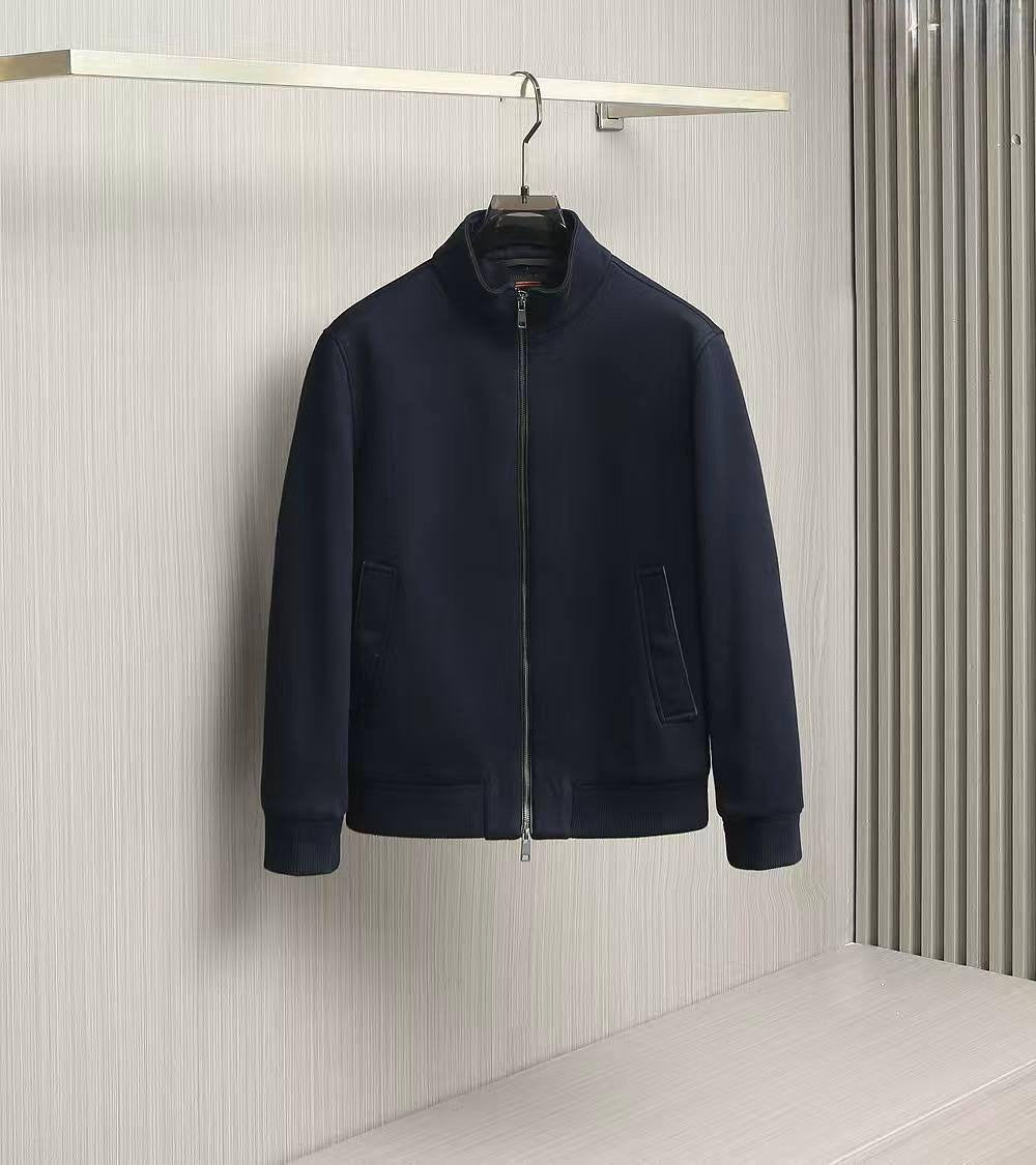 Refined Zip Jacket - Midnight Navy