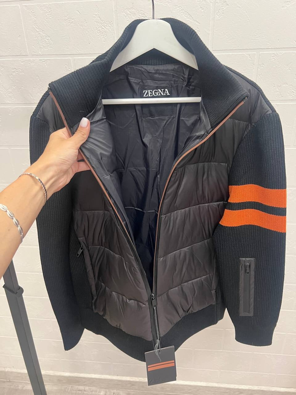 Quilted Zip Knit Jacket