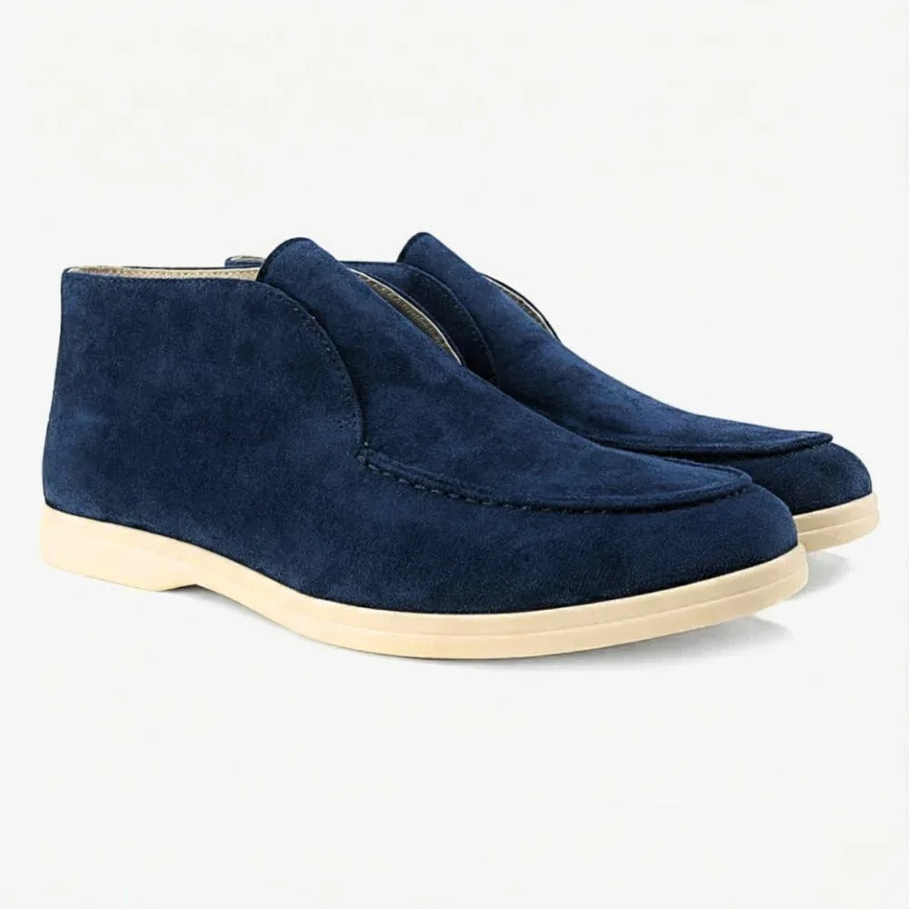 Mariner Suede Loafers – Navy | Asterley Court