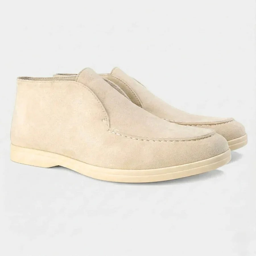Mariner Suede Loafers – Beige | Asterley Court