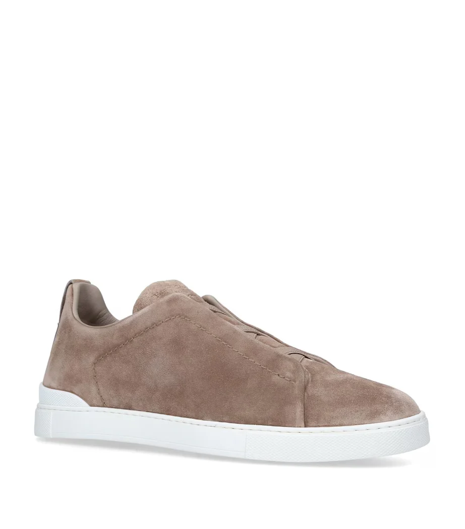 Triple Stitch Suede Sneakers | Asterley Court