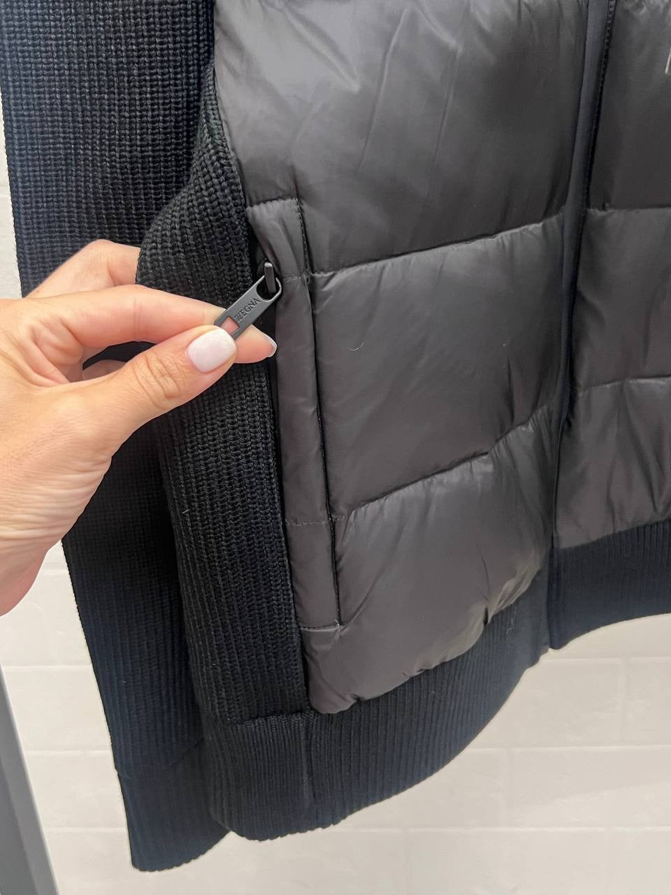 Quilted Zip Knit Jacket