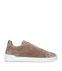 Triple Stitch Suede Sneakers | Asterley Court