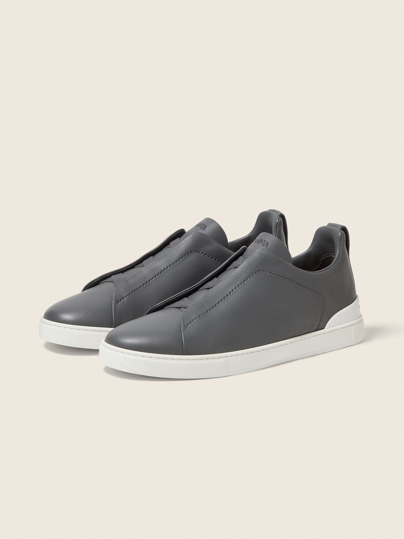 Triple Stitch SECONDSKIN Slip-On Sneakers – Dark Grey | Asterley Court