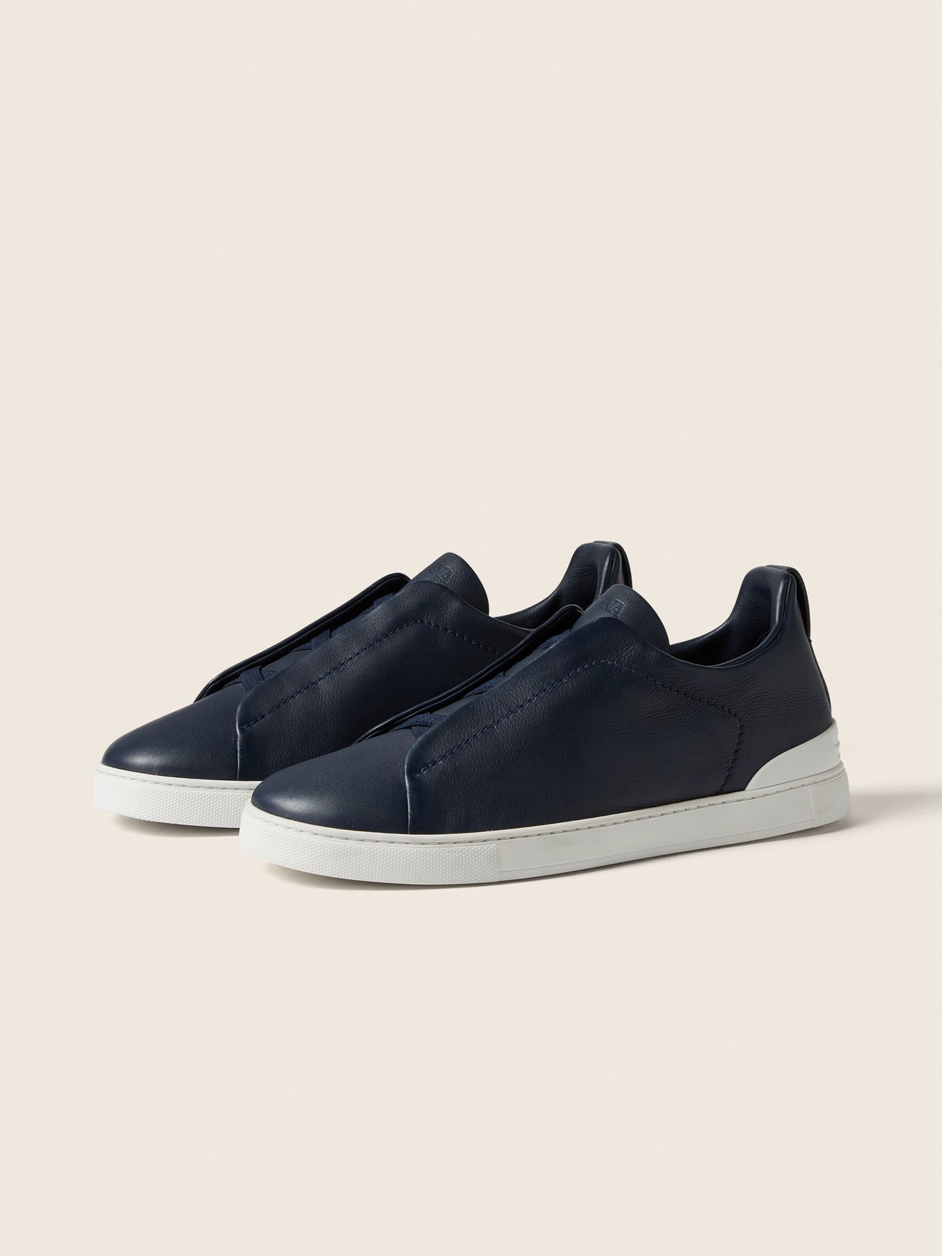 Triple Stitch SECONDSKIN Slip-On Sneakers – Blue | Asterley Court