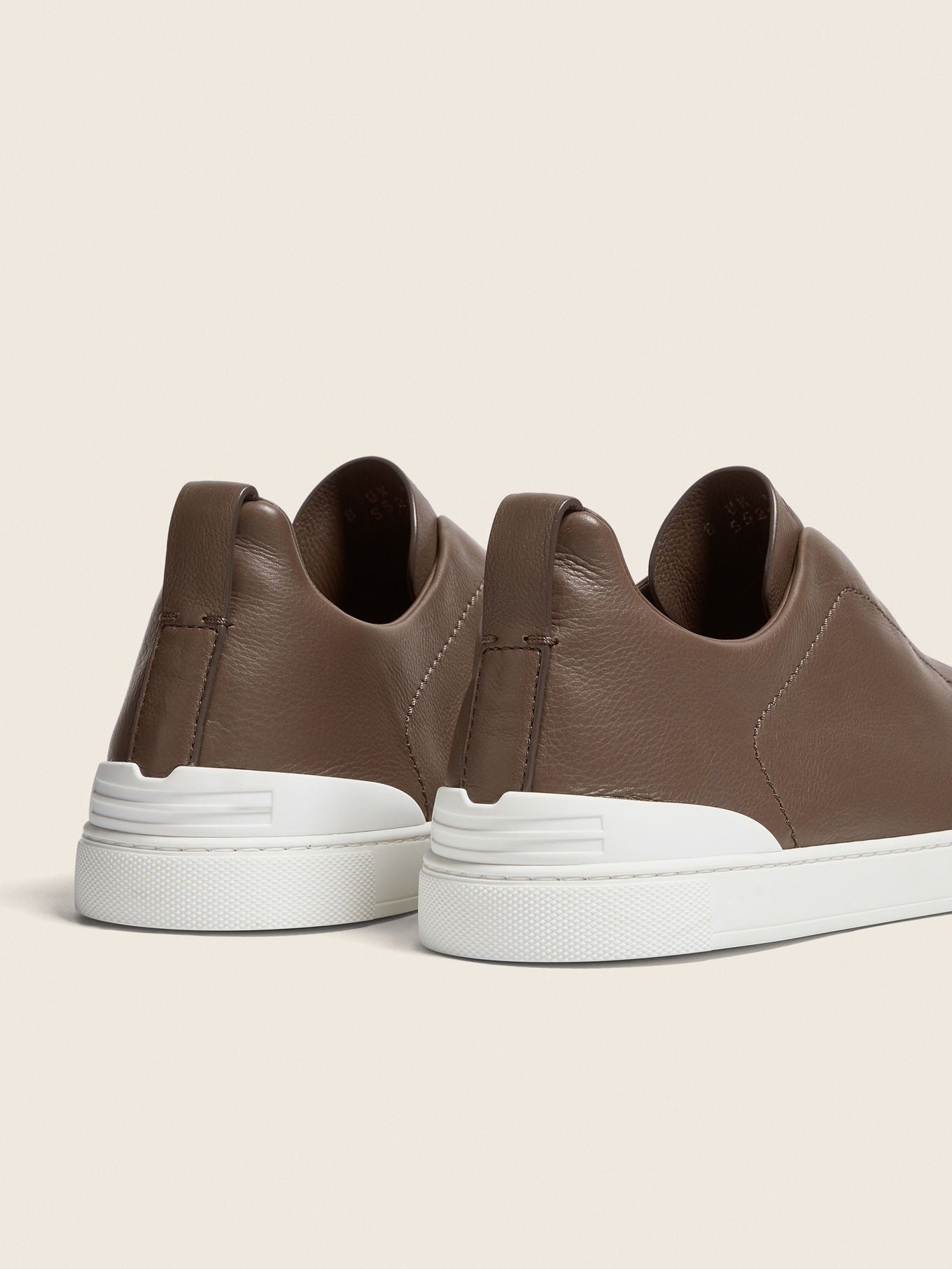 Triple Stitch SECONDSKIN Slip-On Sneakers – Brown | Asterley Court