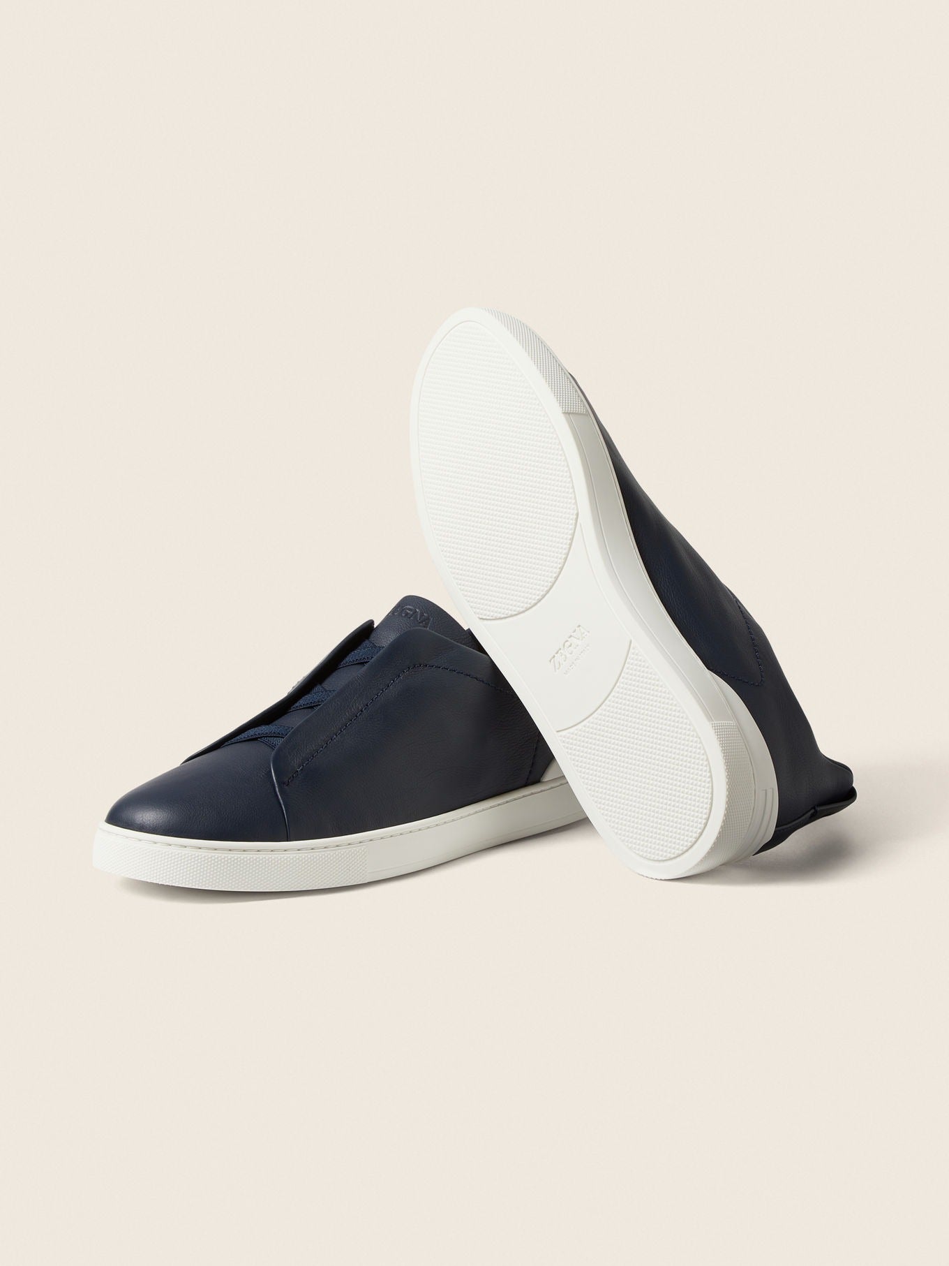 Triple Stitch SECONDSKIN Slip-On Sneakers – Blue | Asterley Court