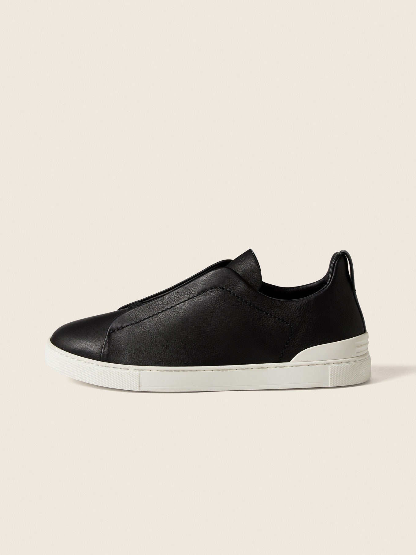 Triple Stitch SECONDSKIN Slip-On Sneakers – Black | Asterley Court