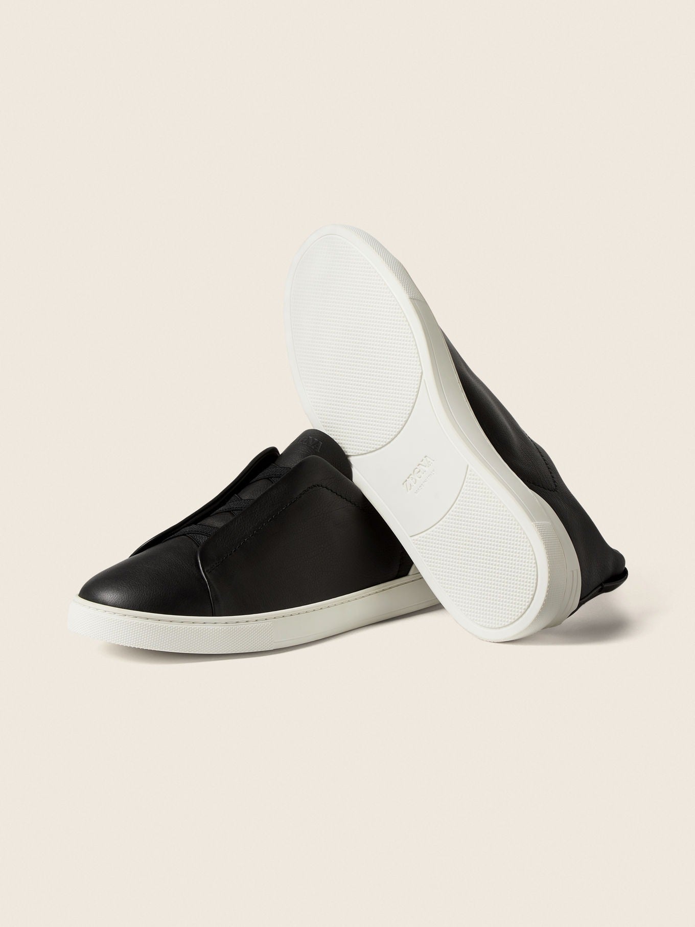 Triple Stitch SECONDSKIN Slip-On Sneakers – Black | Asterley Court