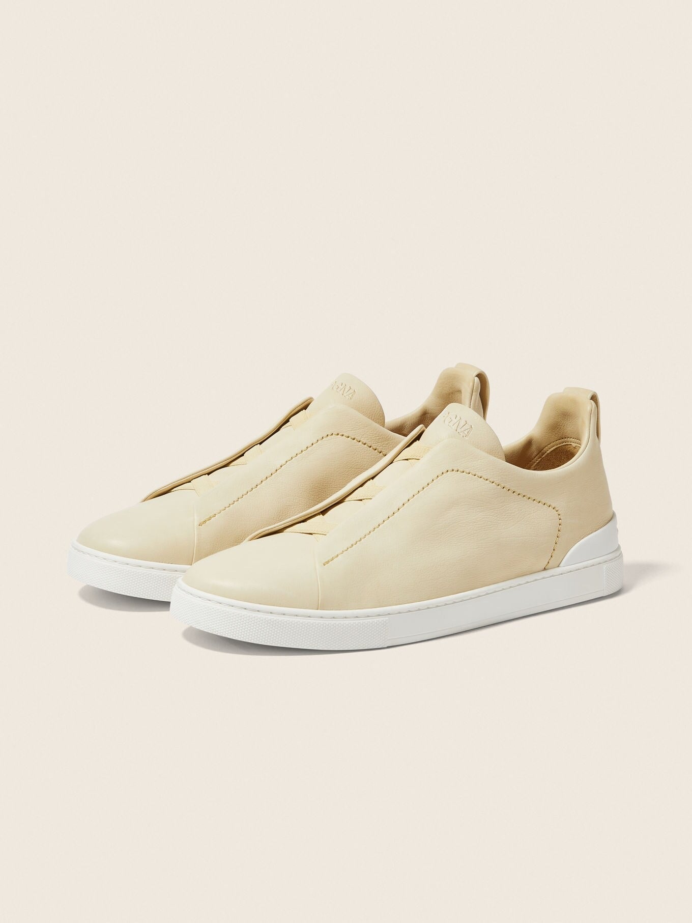 Triple Stitch SECONDSKIN Slip-On Sneakers – Pastel Yellow | Asterley Court
