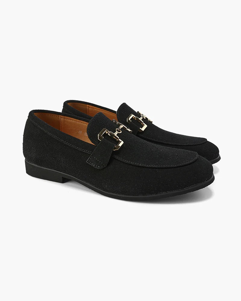 Suede Bit Loafers – Black | Asterley Court