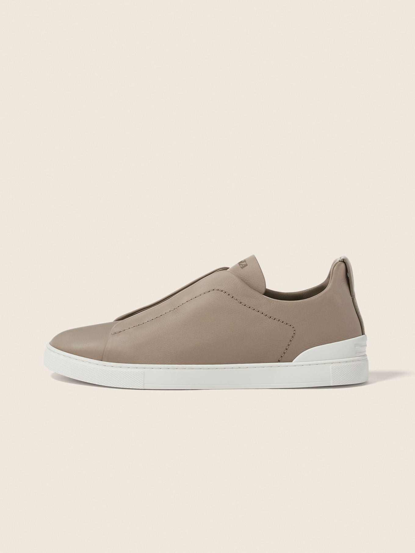 Triple Stitch SECONDSKIN Slip-On Sneakers – Light Taupe | Asterley Court
