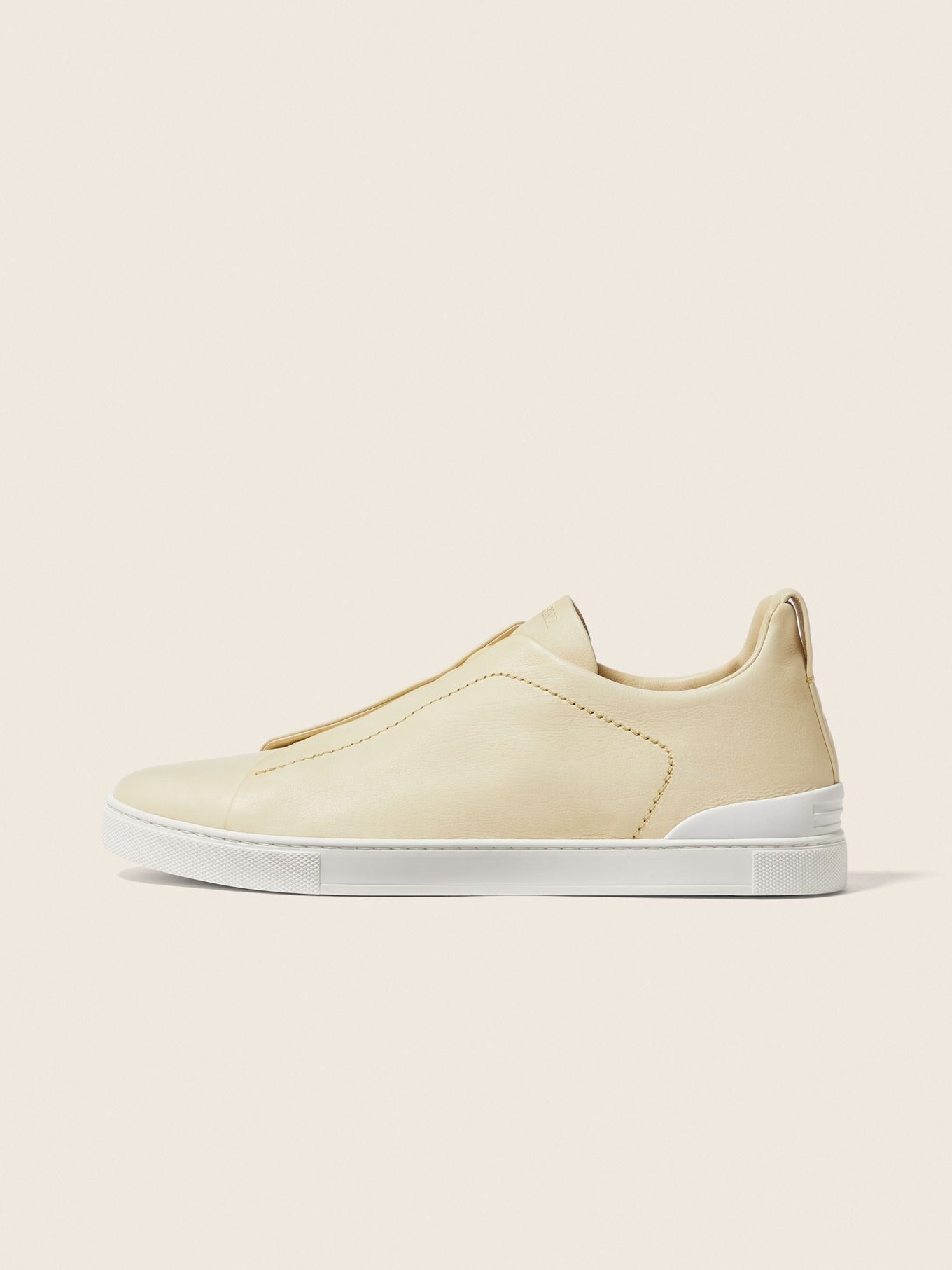 Triple Stitch SECONDSKIN Slip-On Sneakers – Pastel Yellow | Asterley Court